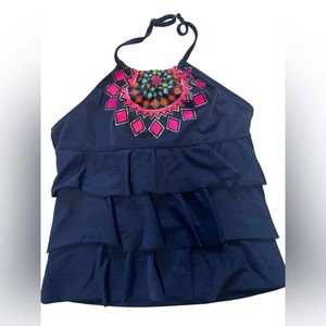 Land’s End tankini, Navy Blue, size 16